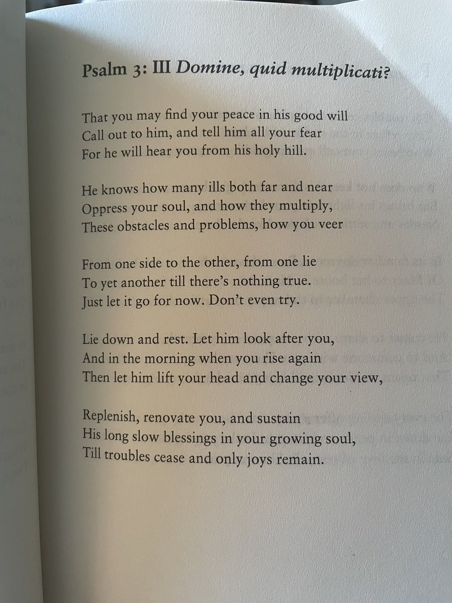 KyleJeames's tweet photo. Wonderful poem from @malcolmguite to pair with Psalm 3 as the day starts https://t.co/GJlQmg4014