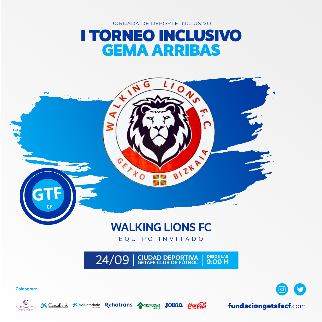 El sábado tendremos el primer torneo de #WalkingFootball de nuestro #GetaWF en la Ciudad Deportiva 😍

A nuestros vecinos de Pinto se suman dos equipazos invitados: SD Plentzia (<a href="/sdplentzia/">SD Plentzia</a>) y Walking Lions👏

#VamosGetaWF