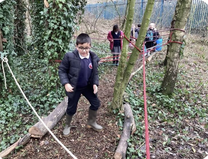This morning the marketing team &amp; I visited <a href="/BartonClough/">Barton Clough Primary School</a> after our mtg we headed straight toForest School provision <a href="/BartonCloughFS/">Barton Clough Forest School</a>  
I HAD to get on a wooden swing 😂🍁🌱🥬🍂

FS is amazing &amp; supports play, exploration &amp; supported risk taking. It develops confidence too ❤️