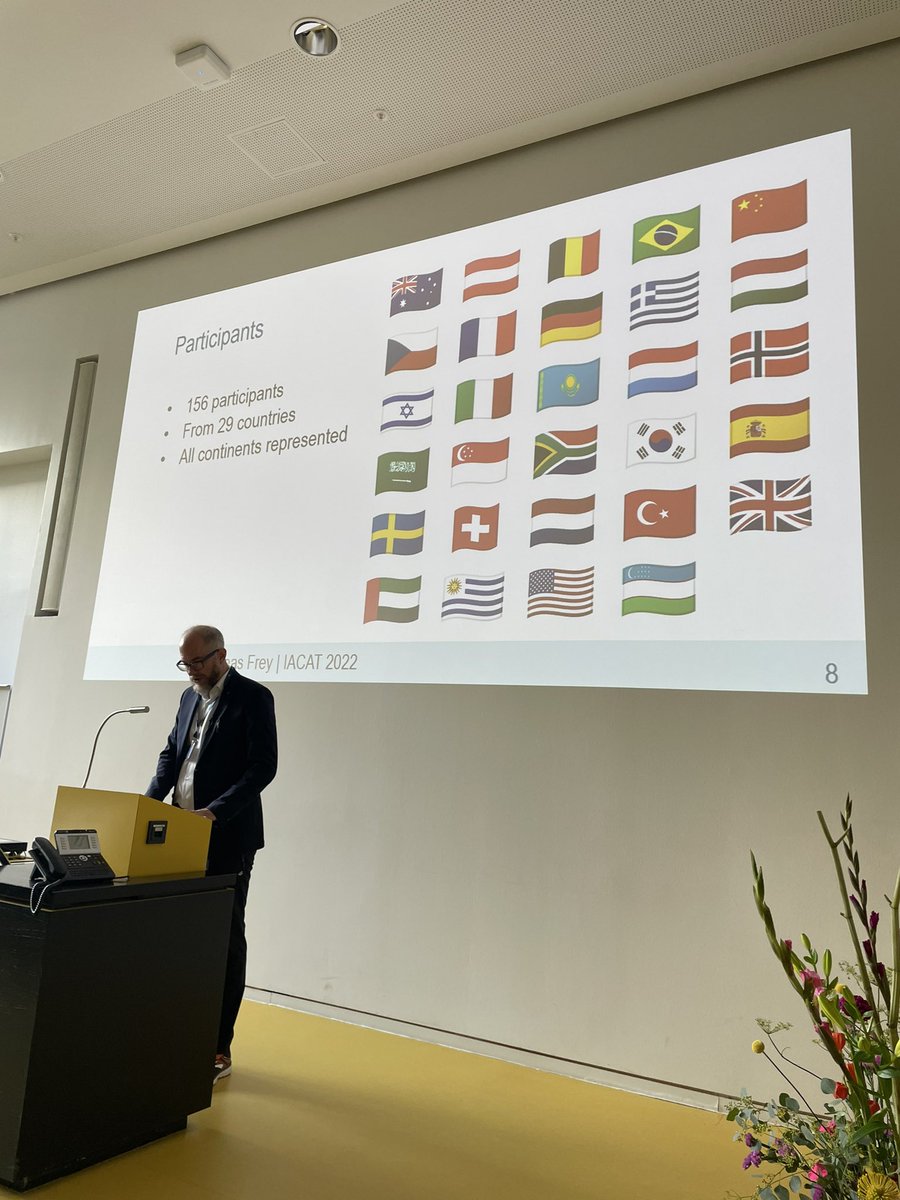 AlinaVdav's tweet photo. The conference started! #IACAT2022 Big thanks to Andreas Frey &amp; Goethe Universität for hosting it! 156 countries are represented here! As the President of the organization I’m proud! @DuolingoENTest @cmu_languages @NCME38 @pmetricsoc @LAEL_LU https://t.co/Ycuwcv3rKI