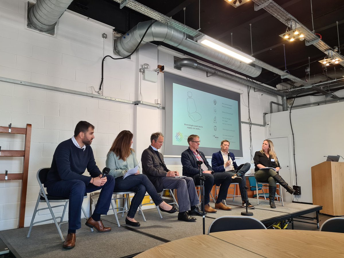 Fionacharnley's tweet image. This afternoon starts with a panel session on &apos;Enabling Circular Economy Systems&apos; including discussions on #blockchain #openinnovation and #smartcontracts @CircRevolution