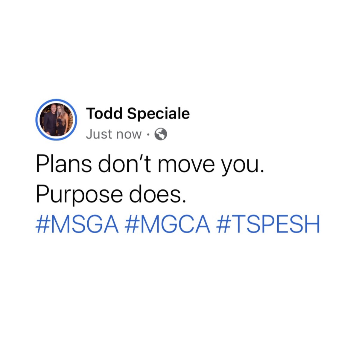 ToddSpeciale's tweet photo. Trust your purpose. Keep moving.
Psalm 138:8 (ESV) says: “The Lord will fulfill his purpose for me; your steadfast love, O Lord, endures forever. Do not forsake the work of your hands.”
#MSGA #MGCA #TSPESH #GOD #PURPOSE #KEEPMOVING #MakeGodCoolAgain #trust #winning #GodsWill https://t.co/ORkRK4r2rq