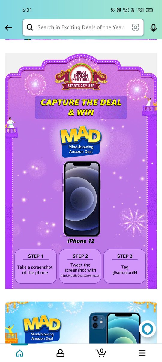 SushankKhanzode's tweet photo. Grab a chance to win......
#EpicMobileDealsOnAmazon 
@amazonIN https://t.co/NQGqSBLhuT