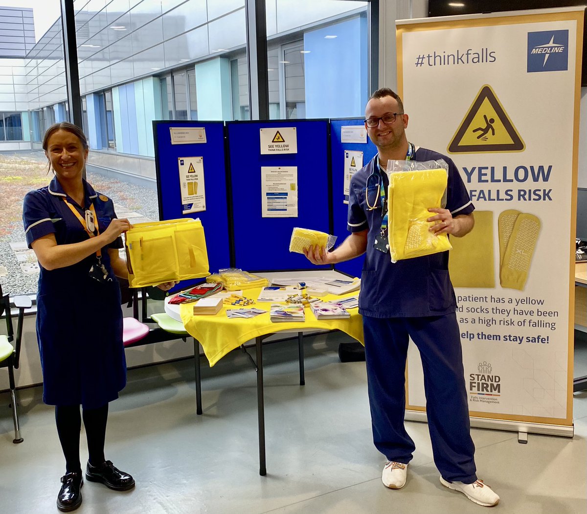 mikee3711's tweet photo. Today we launch our #SeeYellowThinkFalls ππ€
pilot in our ECC @Gateshead_NHS @falls_network #FallsAwarenessWeek
Check out my video with more information on the staff Facebook page
#thinkfalls https://t.co/aazcbTwEDL