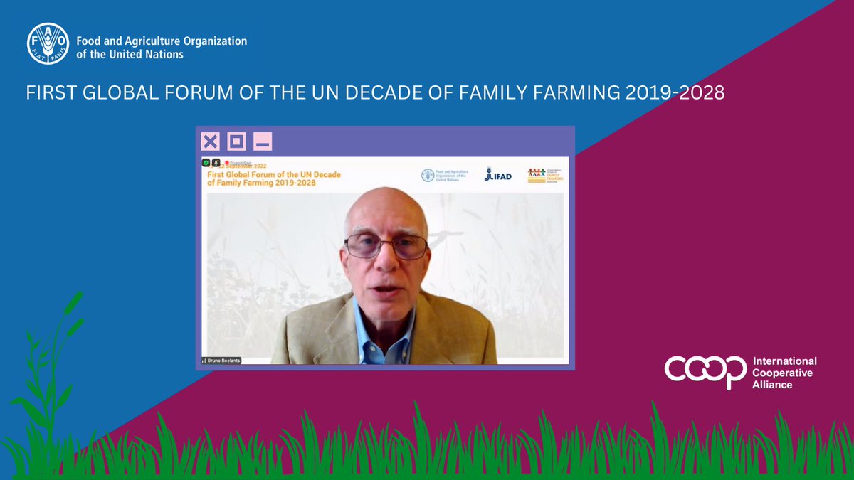 icacoop's tweet photo. How can #coops support #FamilyFarming?

@BrunoRoelants keynote underlines the economies of escale &amp; #coops impact on the value chain processes to make it fairer. 

They have vital role, says @via_campesina 

Thanks to @fao for the invitation and @worldfarmersorg for moderation. https://t.co/XQMkGfHKdf