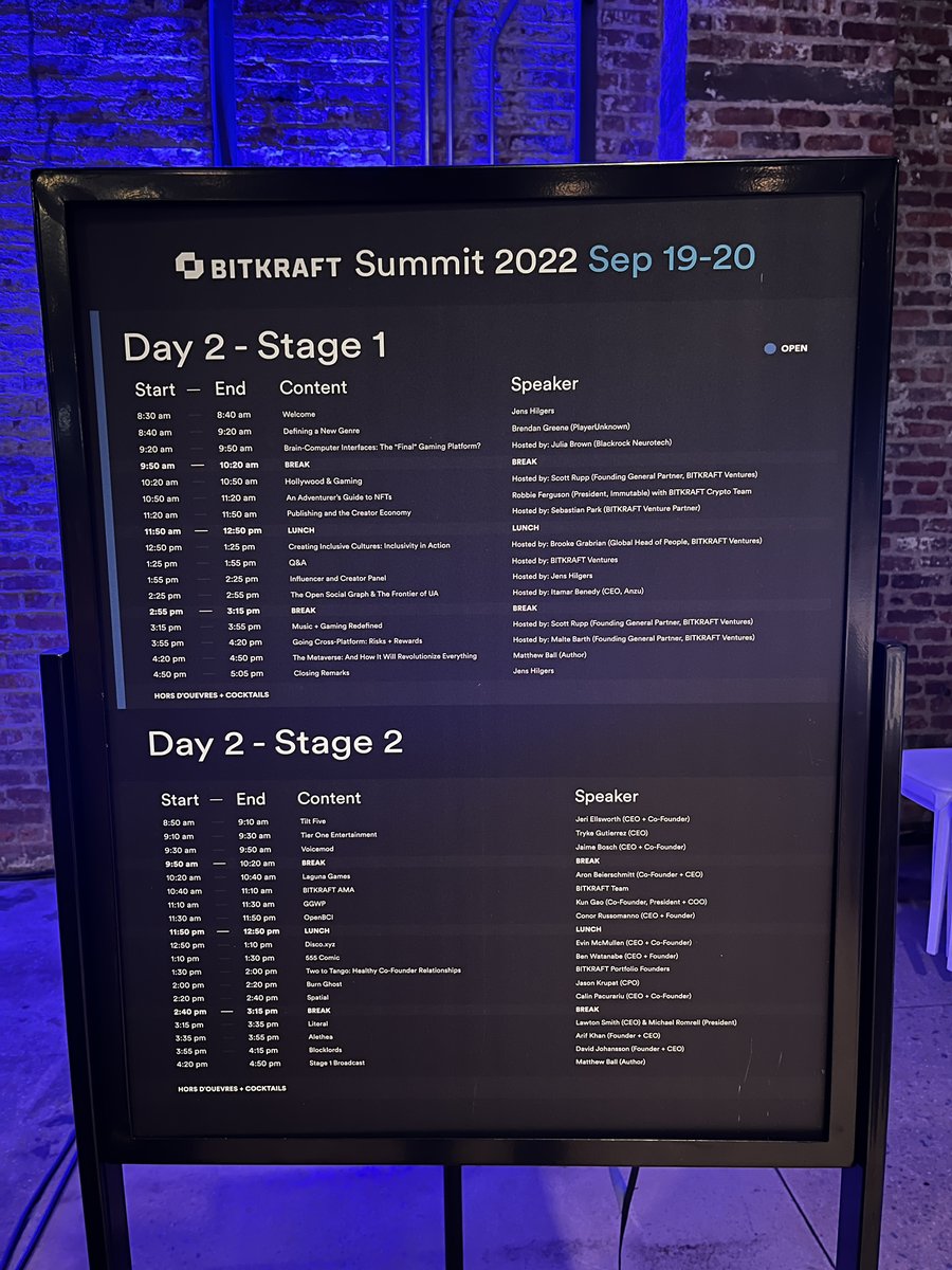 We are live with Day 2 of the #BITKRAFTSummit22 in NYC! <a href="/JensHilgers/">Jens Hilgers</a> is warming up the stage for another day full of panels and presentations.