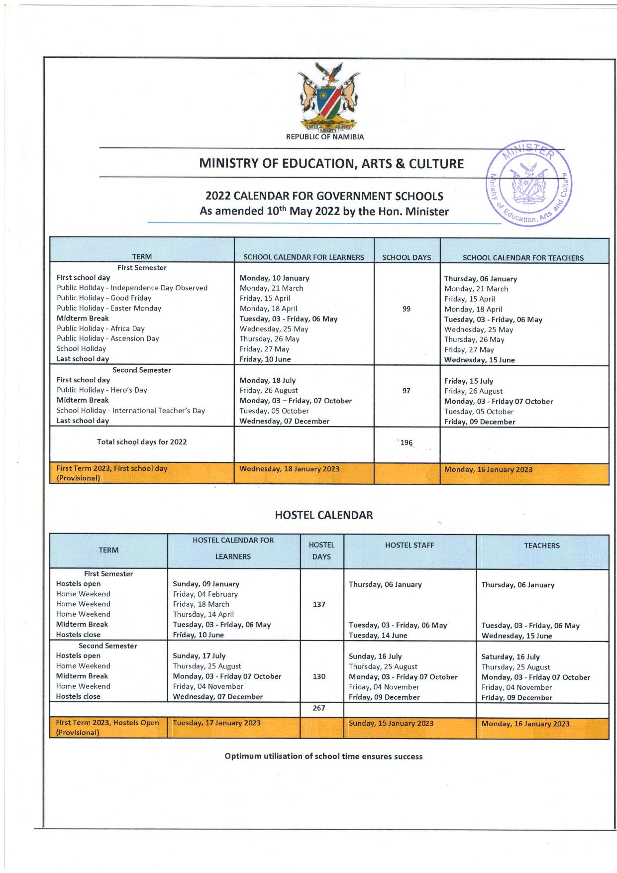 Namibian School Calendar 2023 Get Calendar 2023 Update