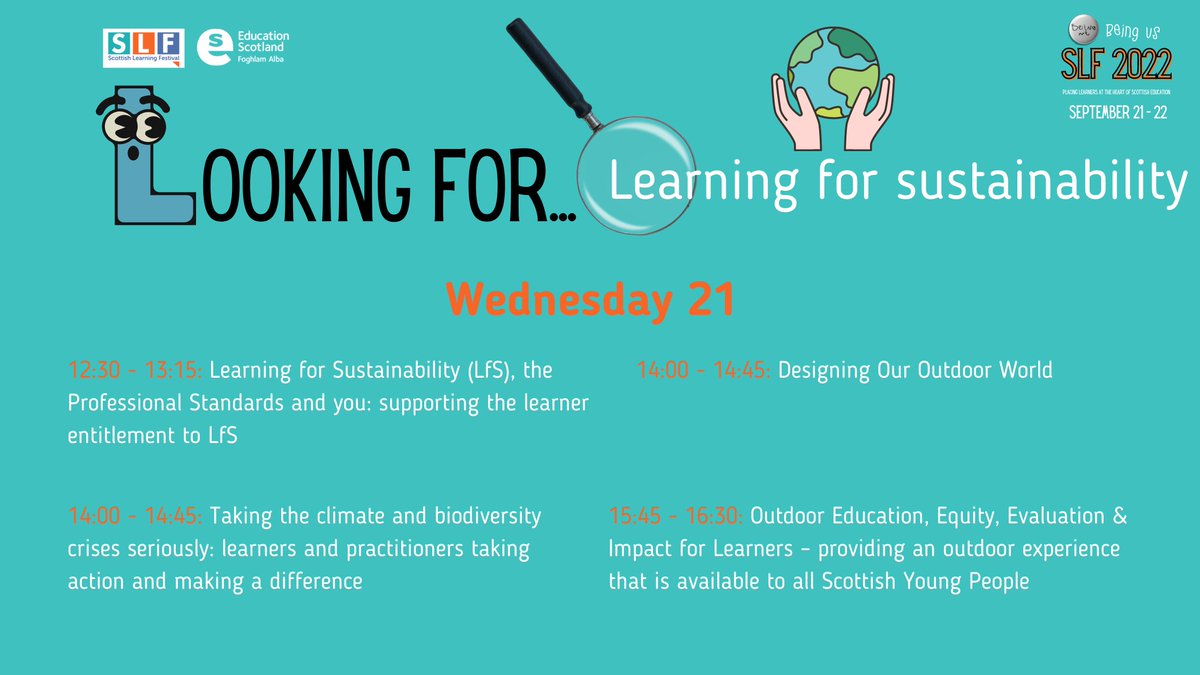 EdScot LfS (@edscotlfs) on Twitter photo ⭐ Scottish Learning Festival
21-22 September with seminars, speakers, debates, professional learning & networking. Join these #LfS sessions on Wednesday 21 Sept - register for #SLF22 on any device with internet access. slf2022.com <a href="/EducationScot/">Education Scotland</a> ⭐ Scottish Learning Festival
21-22 September with seminars, speakers, debates, professional learning & networking. Join these #LfS sessions on Wednesday 21 Sept - register for #SLF22 on any device with internet access. slf2022.com <a href="/EducationScot/">Education Scotland</a>