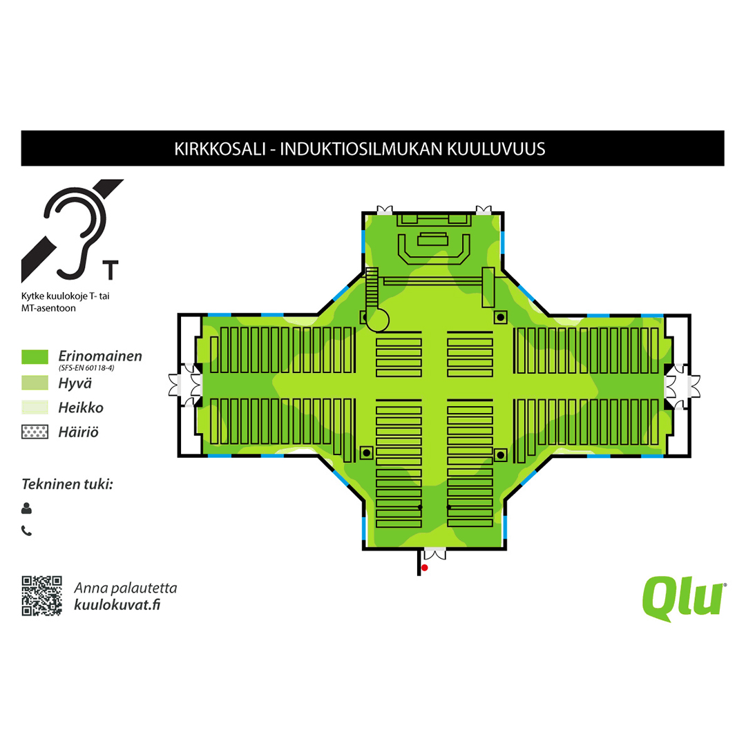 qluinc's tweet photo. Korpilahden kirkon kirkkosalin uusi kuuluvuuskartta on julkaistu. Voit tutustua tilan kuuluvuuskarttaan: https://t.co/jScTJWT8y1
Lisää kuuloesteettömiä kohteita löydät: https://t.co/4kirhLSpyc
#korpilahdenkirkko #jyväskylänseurakunta #kuulokuvat #kuuloesteettömyys #qlu https://t.co/poclD7iaR0