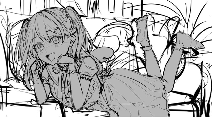 ブーストもありがとうございます!ラフはこんな感じでした～ 