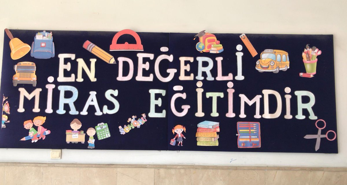 En değerli  miras eğitimdir.#ilköğretimhaftası  📔📚🏫🚌✂️✏️📖🖍