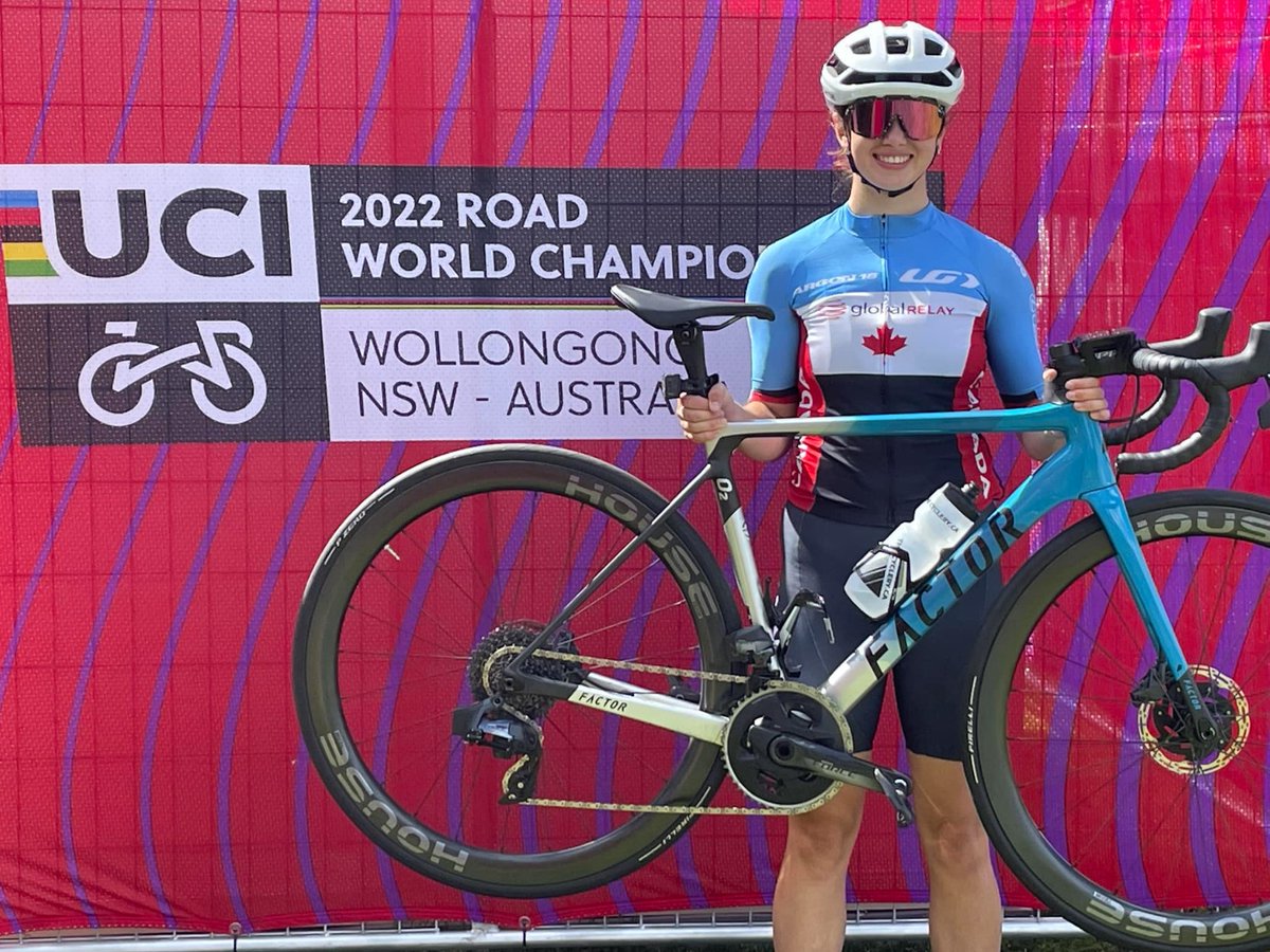 Guelph's Kiara Lylyk <a href="/KiaraLylyk/">kiara lylyk</a> has landed in Australia and the countdown to the Jr World Championship road race is on! Good luck Kiara, we're all thinking of you! Enjoy the ride! #Wollongong2022
