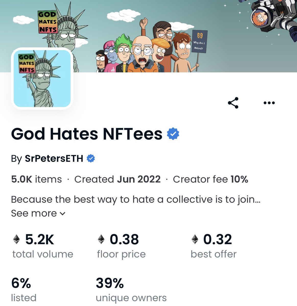 GodHatesNFTees's tweet photo. We've been together for 81 days, and it seems like we've been together for years. What came out of a free mint will go down in the history books. 
We just started writing history... 📝📚 https://t.co/ds4n2SVEwG