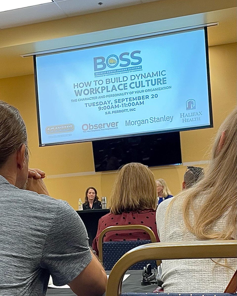 CMCustomPools's tweet photo. Thank you Ormond Beach Chamber of Commerce for a wonderful morning at the BOSS Program: Business Owners Sharing Solutions. Always important to learn new ways to grow as a community, a business, and our workplace culture. https://t.co/OA8t7M9Btf