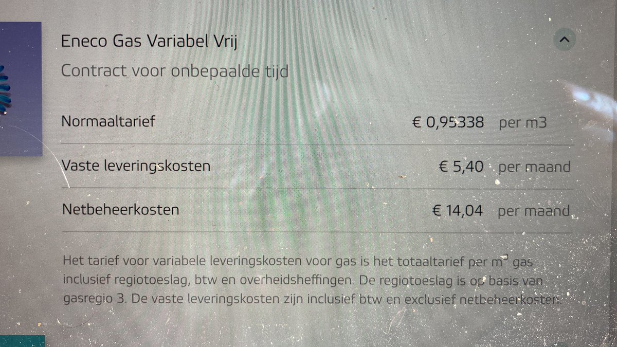 gerthans's tweet image. Beste @Eneco, dit zijn toch helemaal niet de actuele prijzen die ik onder ‘mijn producten’ vind?