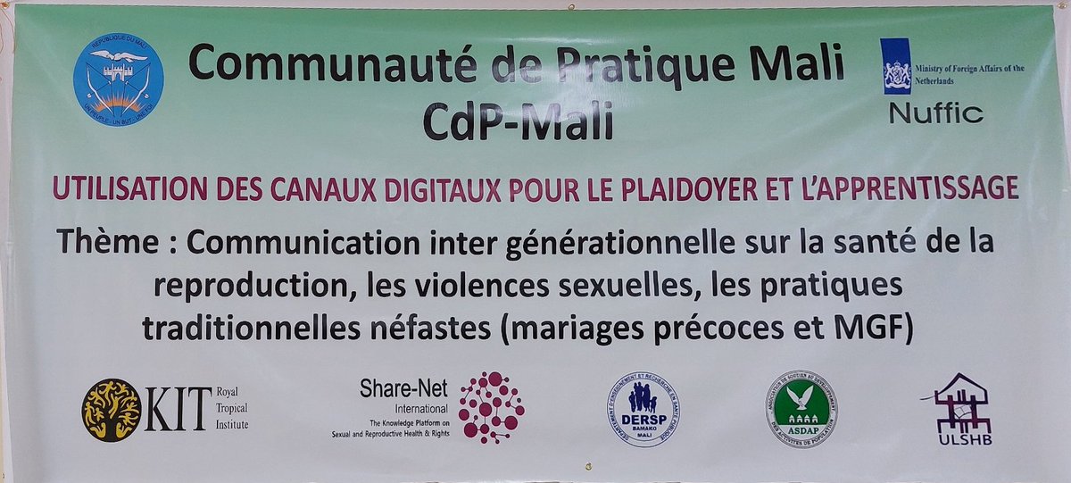 IssaOngoba2's tweet photo. C'est parti pour la causerie débat inter générationnelle sur la santé de la reproduction, les violences sexuelles, les pratiques traditionnelles néfastes ( mariage précoces et #MGF ).
@asdapmali
#CdpMali  #Enssemble
 #droitdesfilles #StopMGF https://t.co/6g6u58LwPJ