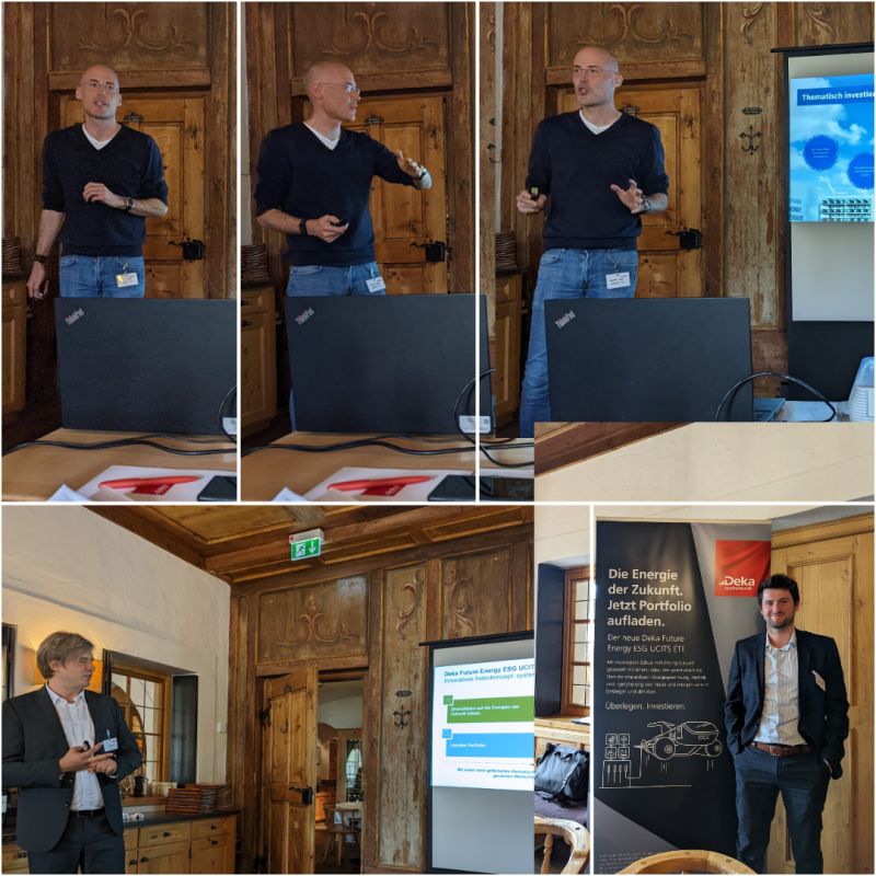 Solactive's tweet photo. The Solactive team is happy to present our #MachineLearning and #NLPbased 𝗔𝗥𝗧𝗜𝗦 tool’s capabilities for index construction to investors at the Deka Institutionell roadshow on the topics of #FutureEnergy and #ThematicInvesting.  
@konradsffm 

#Solactive #Indexing #ARTIS https://t.co/NJFBRqB2fz