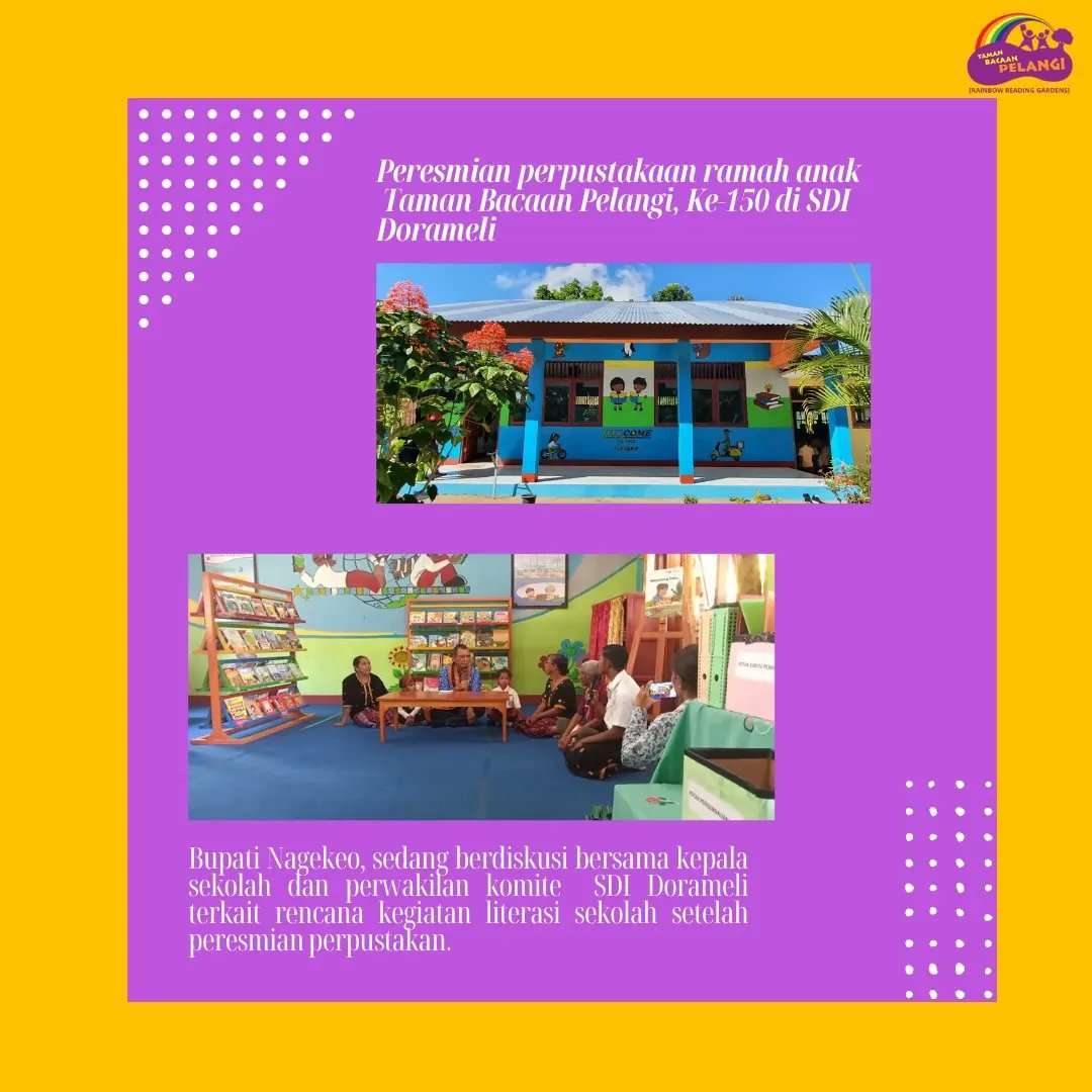 Taman Bacaan Pelangi tweet media