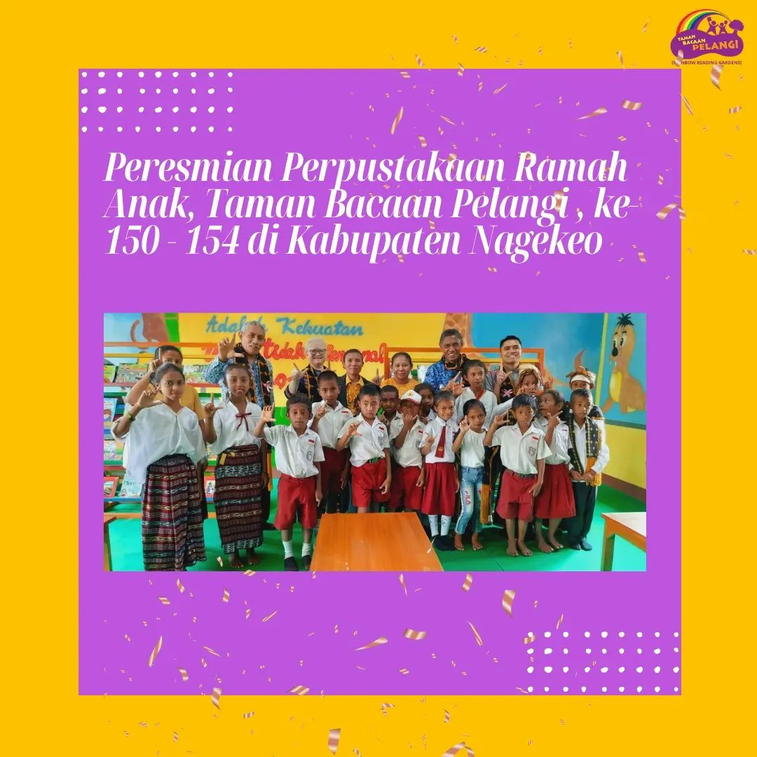 Taman Bacaan Pelangi tweet media