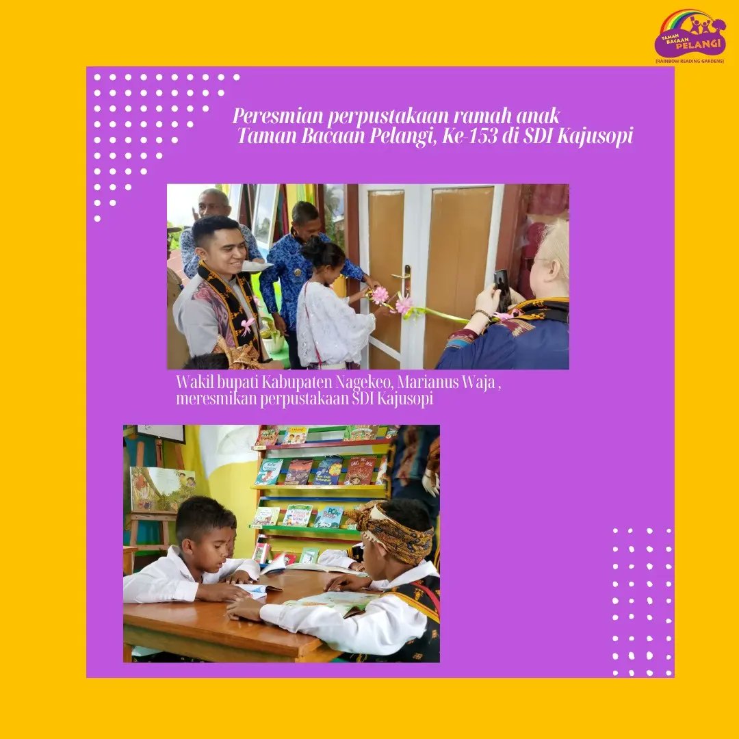 Taman Bacaan Pelangi tweet media