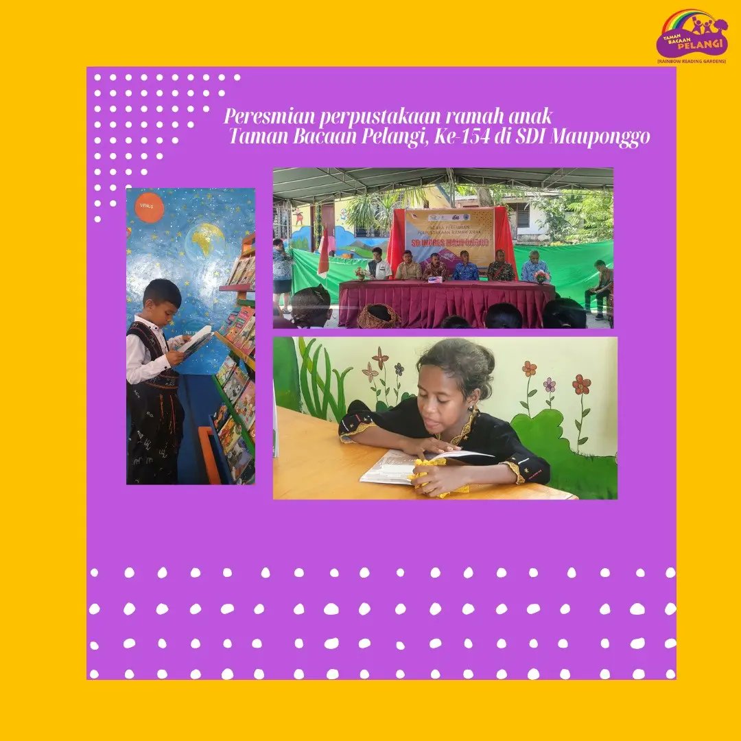 Taman Bacaan Pelangi tweet media