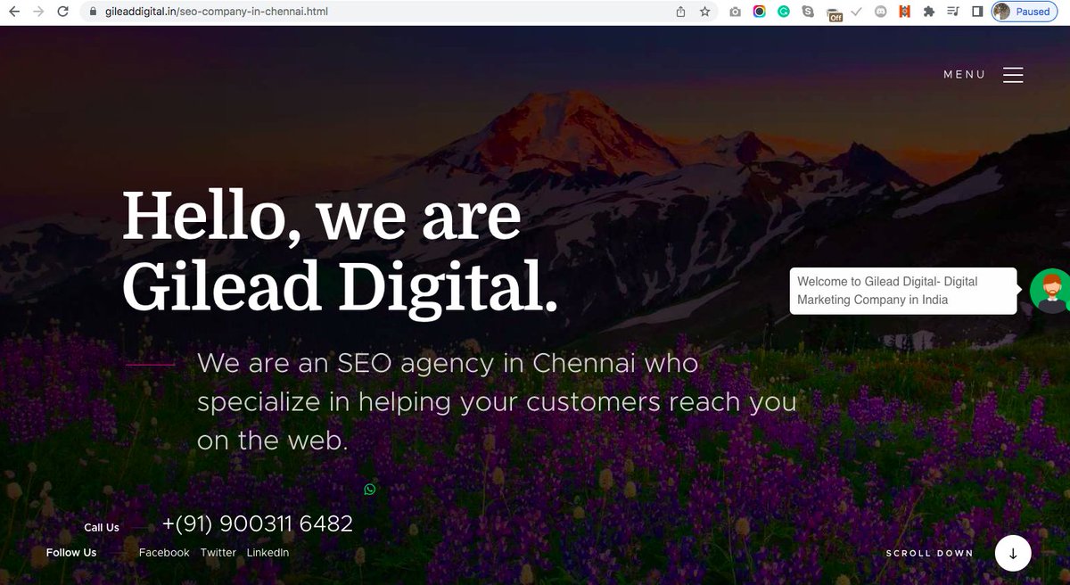 GileadDigital's tweet photo. We are providing #SEO Services @ 20K per Month for Unmetered Keywords. Just try us! :)
#seoChennai #seoCompanyinChennai #SEOinChennai
https://t.co/5qUFFsoMQf https://t.co/KMaBiDav3d