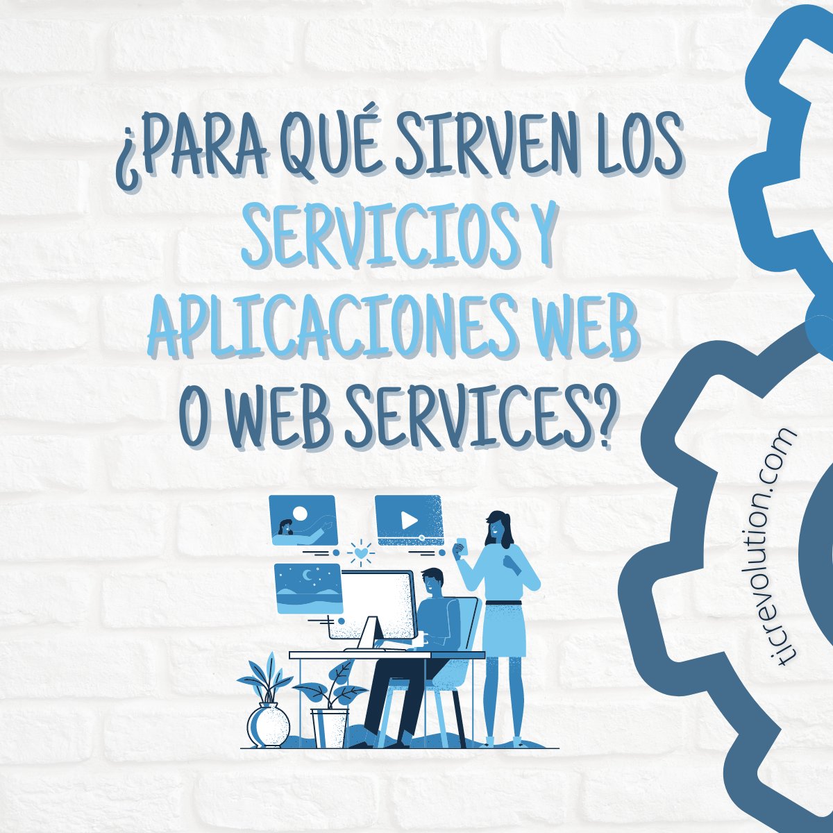 🚀 #TicRevolution | 𝗣𝗮𝗿𝗮 𝗾𝘂𝗲́ 𝘀𝗶𝗿𝘃𝗲𝗻 𝘀𝗲𝗿𝘃𝗶𝗰𝗶𝗼𝘀 𝘆 𝗮𝗽𝗹𝗶𝗰𝗮𝗰𝗶𝗼𝗻𝗲𝘀 𝘄𝗲𝗯 𝗼 W𝗲𝗯 𝗦𝗲𝗿𝘃𝗶𝗰𝗲𝘀⁣. 
Somos especialistas en el desarrollo de Web Services empleando las últimas tecnologías de Microsoft , de Amazon o de Google.⁣