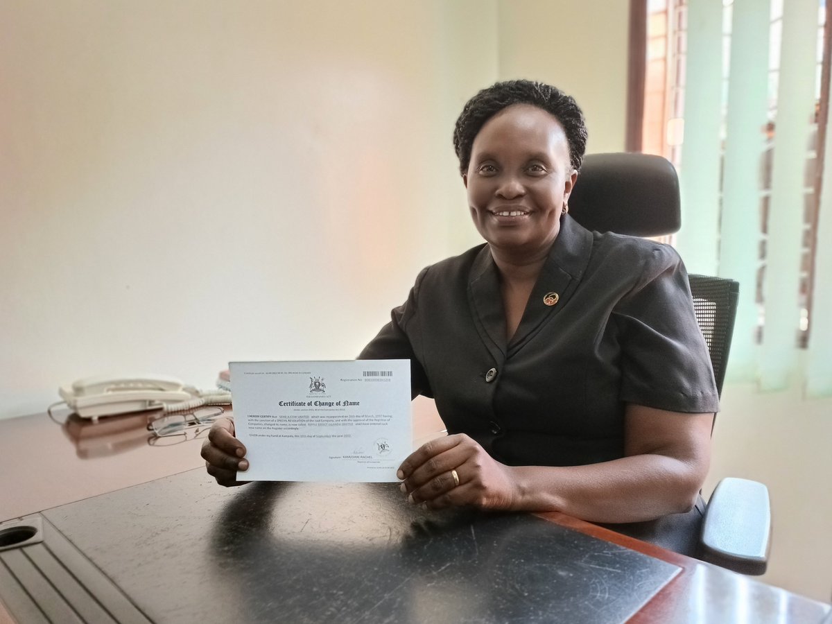 RippleEffectNGO's tweet photo. 🙌 Exciting delivery... The certificate of our name change to Ripple Effect Uganda has just arrived in the post.

Pamela, our Country Director for Uganda, and the rest of the team are very excited for our next chapter as Ripple Effect.

#RippleEffectNGO #RippleEffectUganda https://t.co/OpabnHogt4