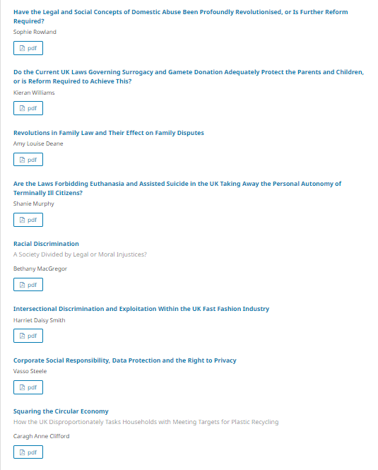 Hannah Baumeister (@hannahaber) on Twitter photo The new issue of the <a href="/LJMU/">Liverpool John Moores University</a> Student Law Journal is out! Read the contributions of our amazing <a href="/LJMULaw/">LJMULaw</a> students here: openjournals.ljmu.ac.uk/index.php/SLJ/…. The new issue of the <a href="/LJMU/">Liverpool John Moores University</a> Student Law Journal is out! Read the contributions of our amazing <a href="/LJMULaw/">LJMULaw</a> students here: openjournals.ljmu.ac.uk/index.php/SLJ/….