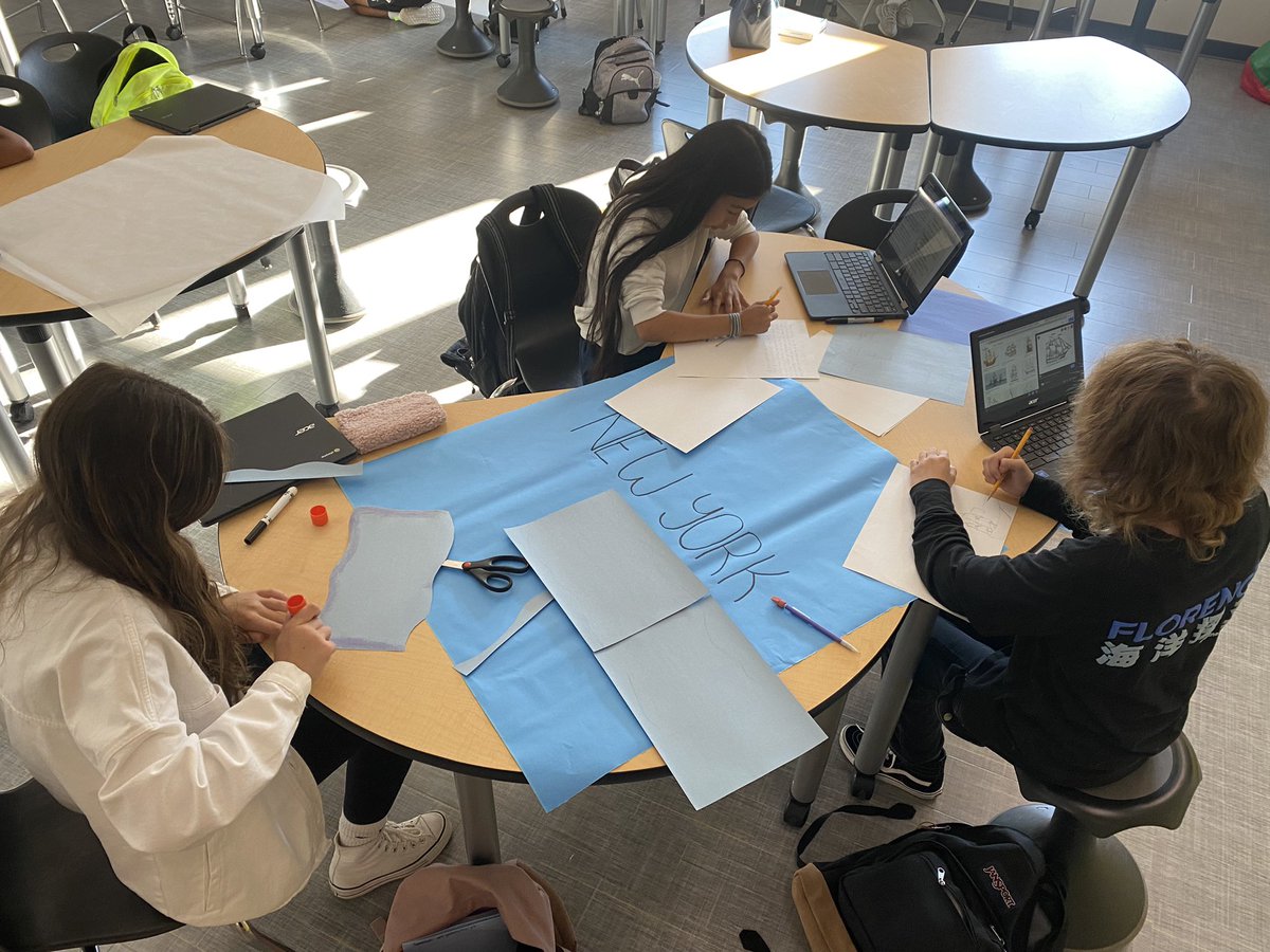 heath254's tweet photo. Ss are working on their colonial fair project… excited to see the final products! @erms_DCSD https://t.co/m3SCKAewAX