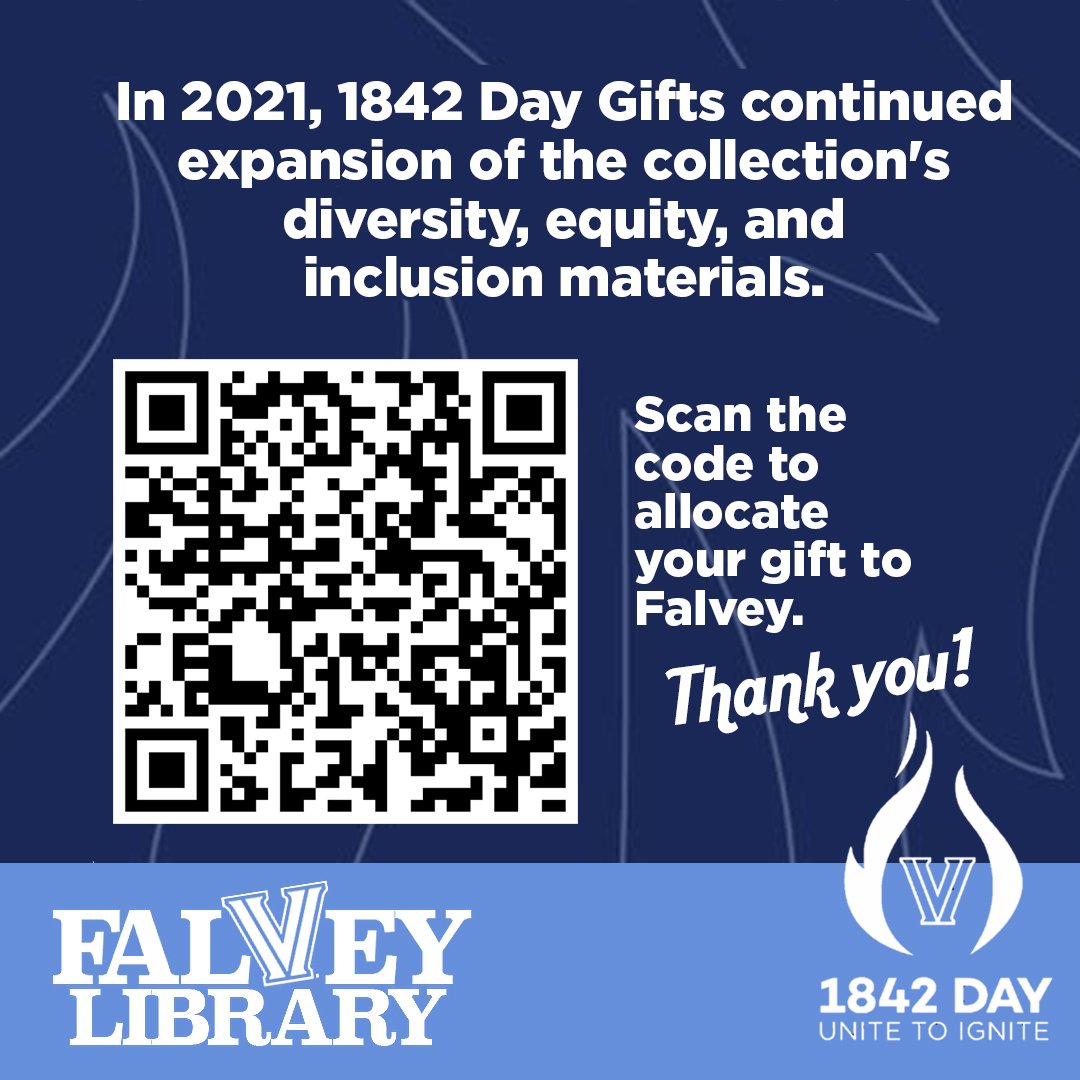 FalveyLibrary's tweet image. 1842day.villanova.edu/campaigns/falv…
#1842Day #NovaNation #FalveyLibrary #VillanovaLibrary