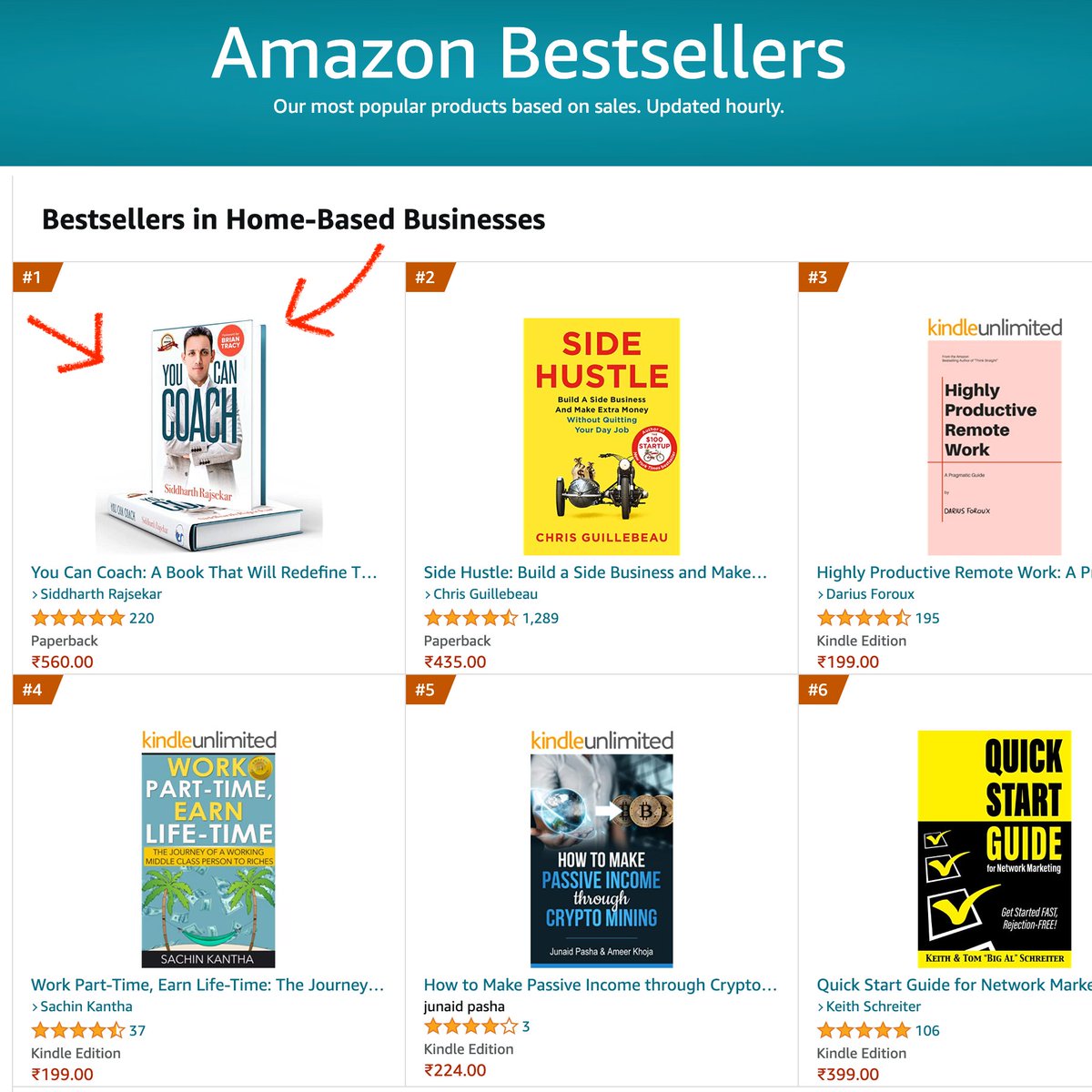 sidz's tweet image. 💥 It&apos;s awesome to see my book YouCanCoach.com on the #1 Amazon Bestseller list even after a year of publishing it!

1 - Buy it
2 - Read it
3 - Apply it

Over 10+ years of experiments, condensed into one book with interviews of industry experts. 

Foreword by @BrianTracy