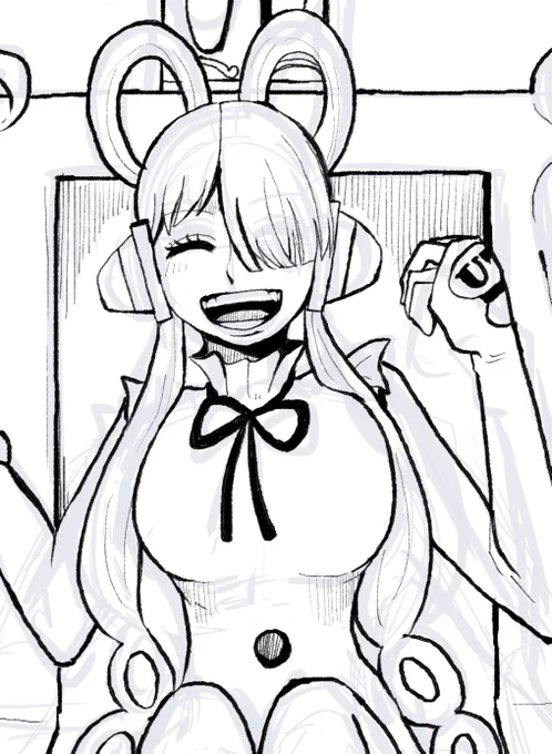 ウタちゃん描いてる 