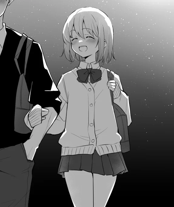おまけ
蛇足ですが、もう描いてしまっていたので…
2枚目だけリプを見て描き直しました。解釈は皆さんのご想像にお任せします。 