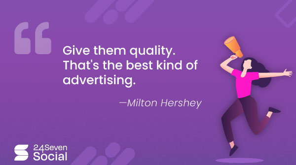 24SevenSocial's tweet photo. 👉https://t.co/0BaHi0qH60 
#advertisingquotes #marketing #success #audience #target #business #content #quality #socialmedia #socialmediamanagement https://t.co/wsYX9e1aHH