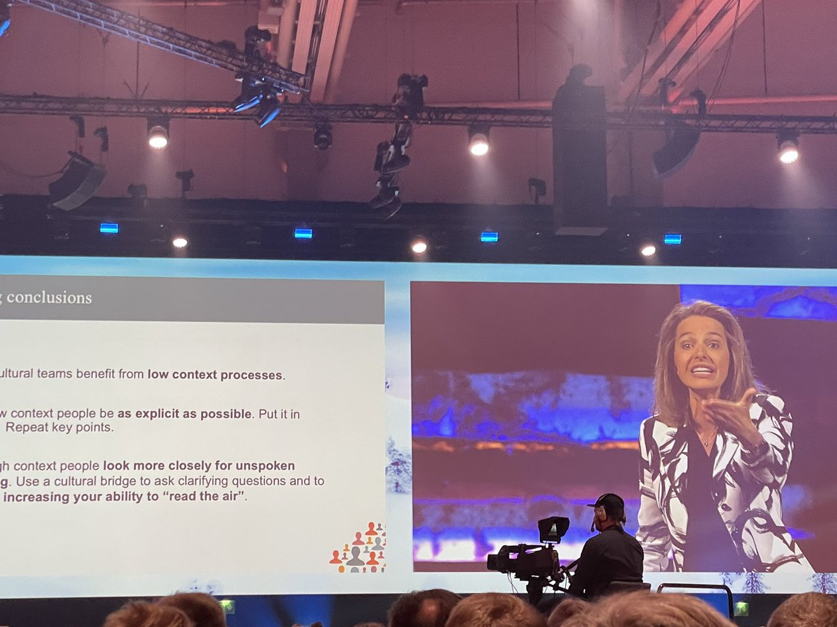 We talk a lot about #diversity today at #nbforum2022 but Erin Meyer shows how much effort it really takes to ”Read the Air” #culturemap