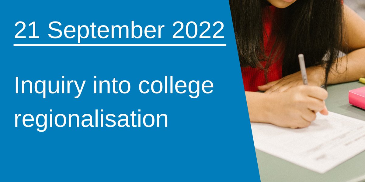 At 9.15am tomorrow we'll continue our inquiry into College Regionalisation. We'll hear from college principals from @NCLanarkshire, @uhi_oh, @GKCollege, @DandGCollege, @AyrshireColl, @fifecollege and @NESCollege. Find out more about the inquiry: ow.ly/BXg250KNHai