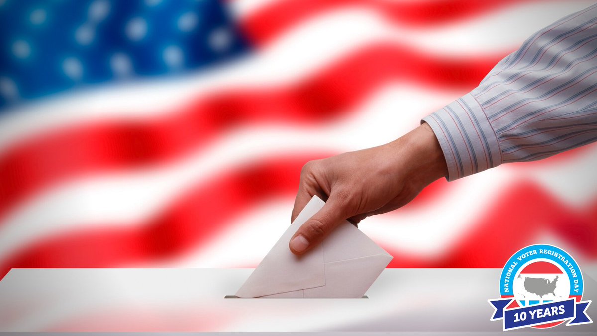 MGAstateU's tweet photo. Today (9/20) is the 10th anniversary of National Voter Registration Day! Learn more about registering to vote at https://t.co/GrBPRxdbEA 🗳️ #MGA https://t.co/d1il8LYwhM