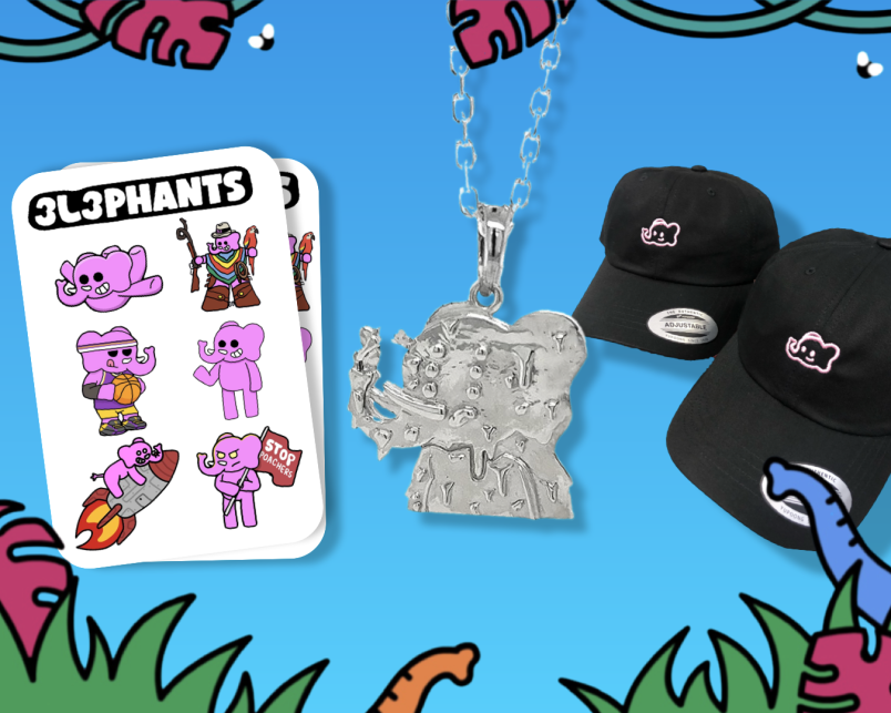 Prizes:
1st - @BazJewelry Necklace + Sticker Sheet
2nd - 3L3 Hat + Sticker Sheet
3rd - Sticker Sheet

Also check out our new 3L3Gram in Discord to add pictures of your Herds fun👀

Enjoy spending some time with the little 3L3phants in your life! 🐘💚

🧵2/2
#3L3Family #3L3Herd