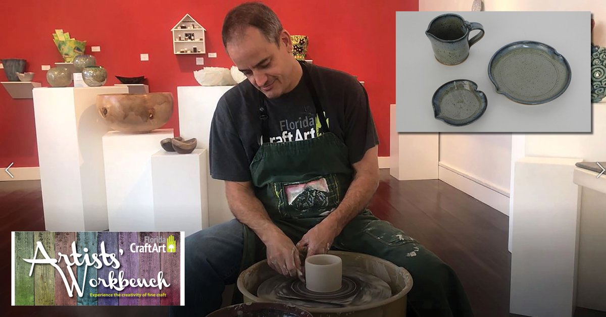 KatieDeits's tweet photo. Watch ceramics artists throw on the wheel and handbuild this week during the Artists' Workbench exhibit - https://t.co/0Eb50xCbzc https://t.co/RXrqFeg7JT