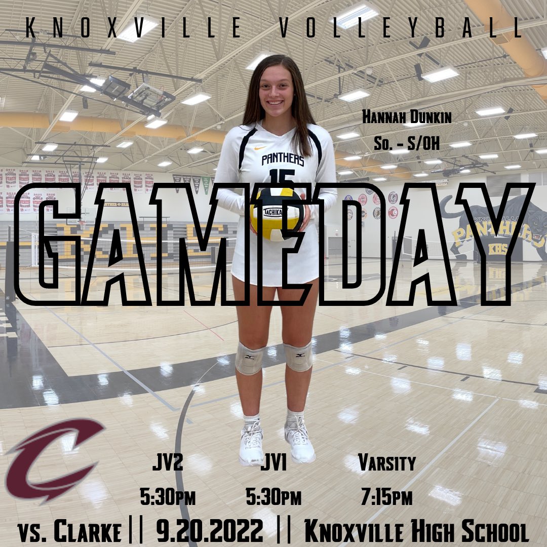 GAME DAY 🙌🏼💛🖤🏐🖤💛🙌🏼

It’s a HOME game day at that, so get to the <a href="/KHSPantherPit/">PantherPit</a> tonight to cheer on our squad! 

💛JV teams start at 5:30
🖤Varsity starts between 7-7:15
