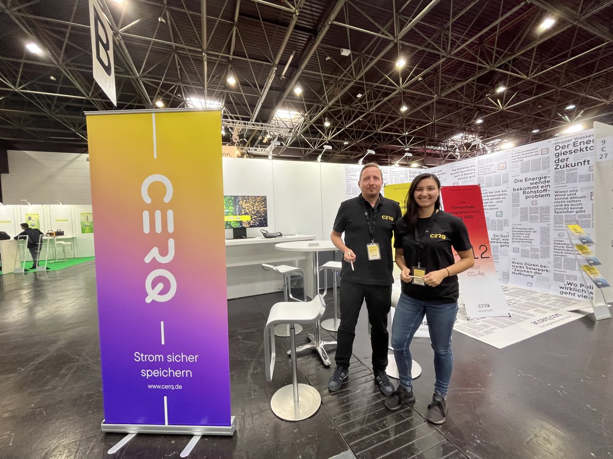 We are at decarbXpo - with our new brand CERQ.
From storage producer to service provider: The new brand name acts as an umbrella brand under which future business areas will also be developed in the global market. #EnergyTransition 
cerq.com