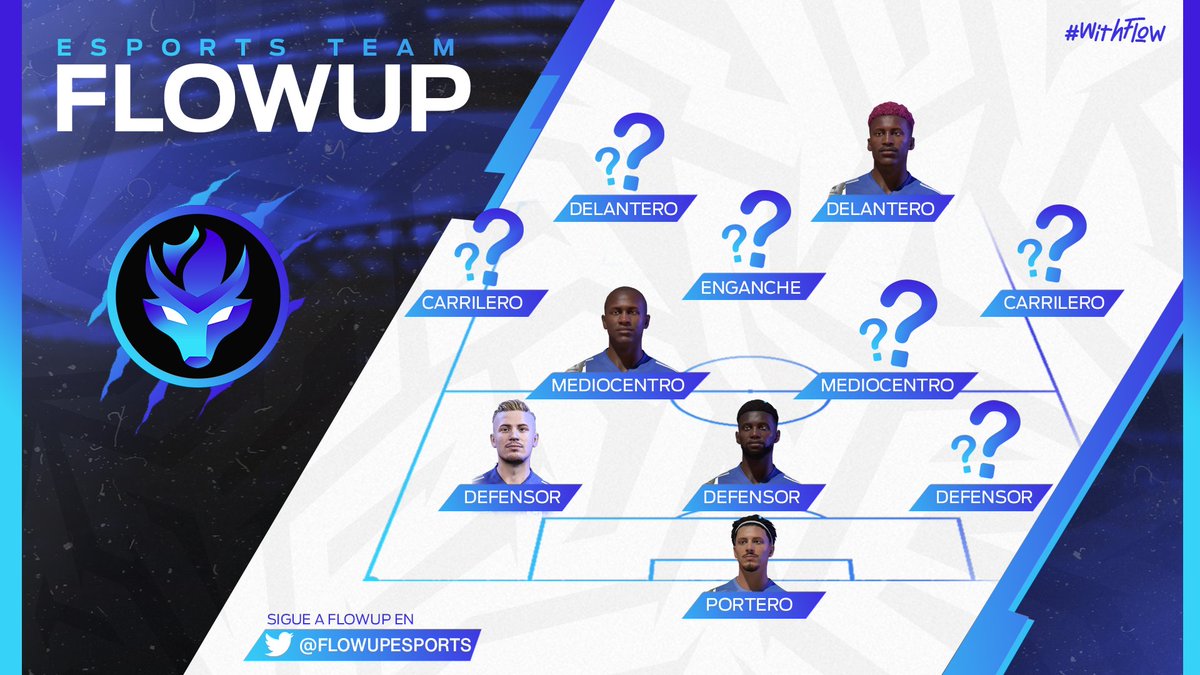 FlowUPeSports's tweet photo. Menciona @ a tu 1⃣1⃣ 𝘿𝙍𝙀𝘼𝙈 𝙏𝙀𝘼𝙈 de #ProClubs 
MÁNAGER de FLOWUP por 1 día. 

🧤 GK: 
🚧 DFC: 
⚡️ CAR:
✨ MC:
⚽️ DC: 

Los 11 más nombrados se llevan nuestro FOLLOW. #WithFlow 🔥 https://t.co/NWOrPOqoD1