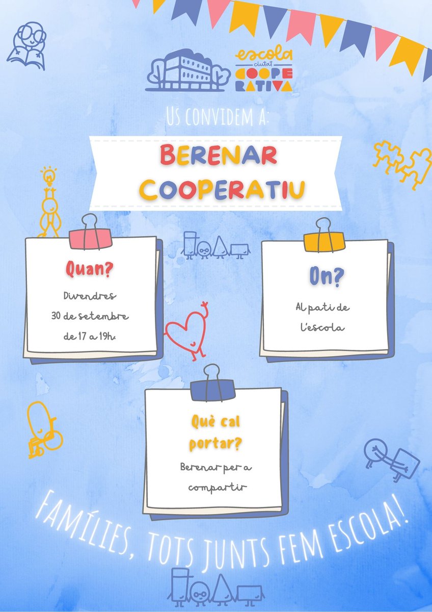 escolacoope's tweet photo. Famílis d'escola, atenció! Ja tenim aquí el berenar cooperatiu! https://t.co/fj8l2Y7suH