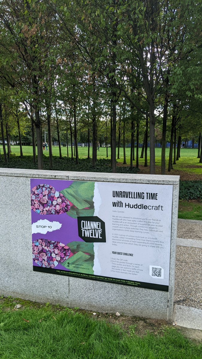 ZahraDavidson's tweet image. I was in Greenwich so I dropped by @channel_twelve #creativequests installation, found in/around @Design_District, part of @L_D_F 

Highly recommended if you're into TIME as a concept &amp;amp; you want creative inspiration whilst getting outside &amp;amp; appreciating the greatness of London