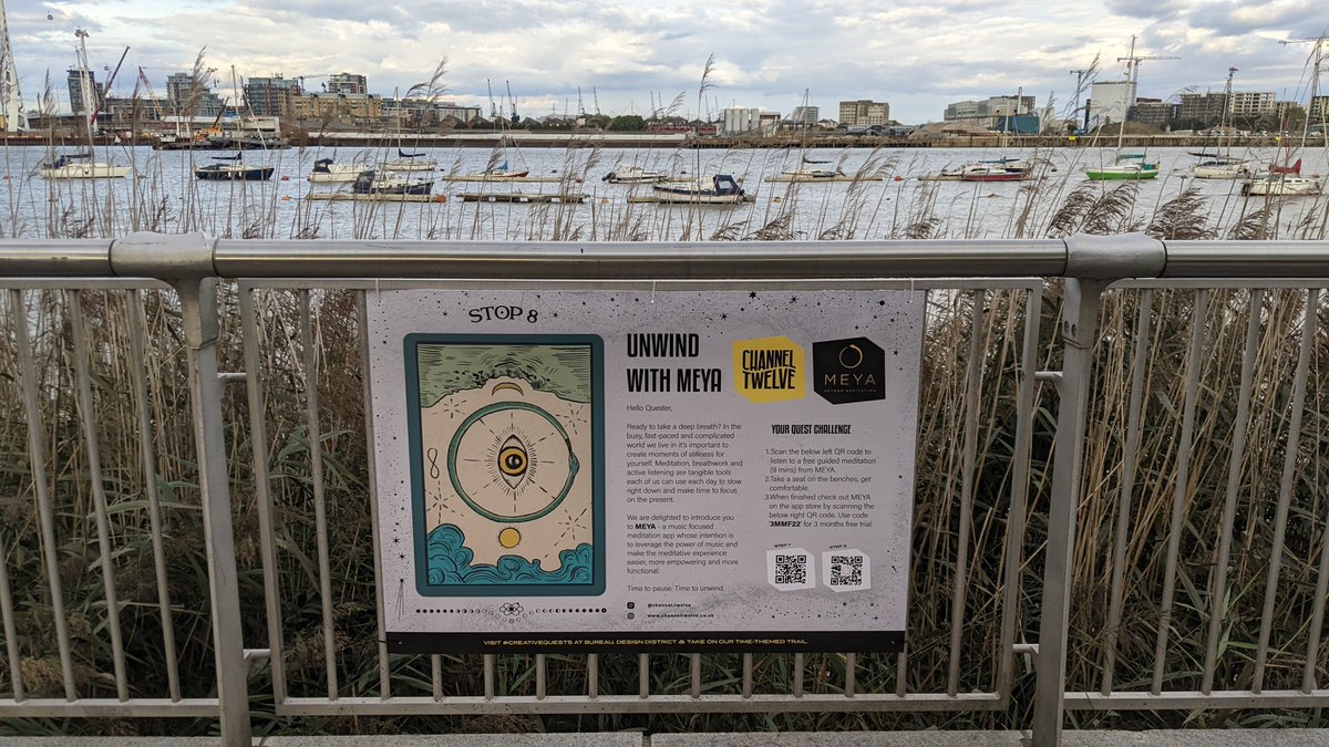 ZahraDavidson's tweet image. I was in Greenwich so I dropped by @channel_twelve #creativequests installation, found in/around @Design_District, part of @L_D_F 

Highly recommended if you're into TIME as a concept &amp;amp; you want creative inspiration whilst getting outside &amp;amp; appreciating the greatness of London