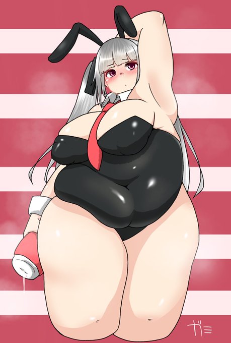 アイコンのバニーちゃん!
ファンボックスには逆バニーふた差分ございますd(˙꒳​˙* ) 
 #ぽっちゃり 