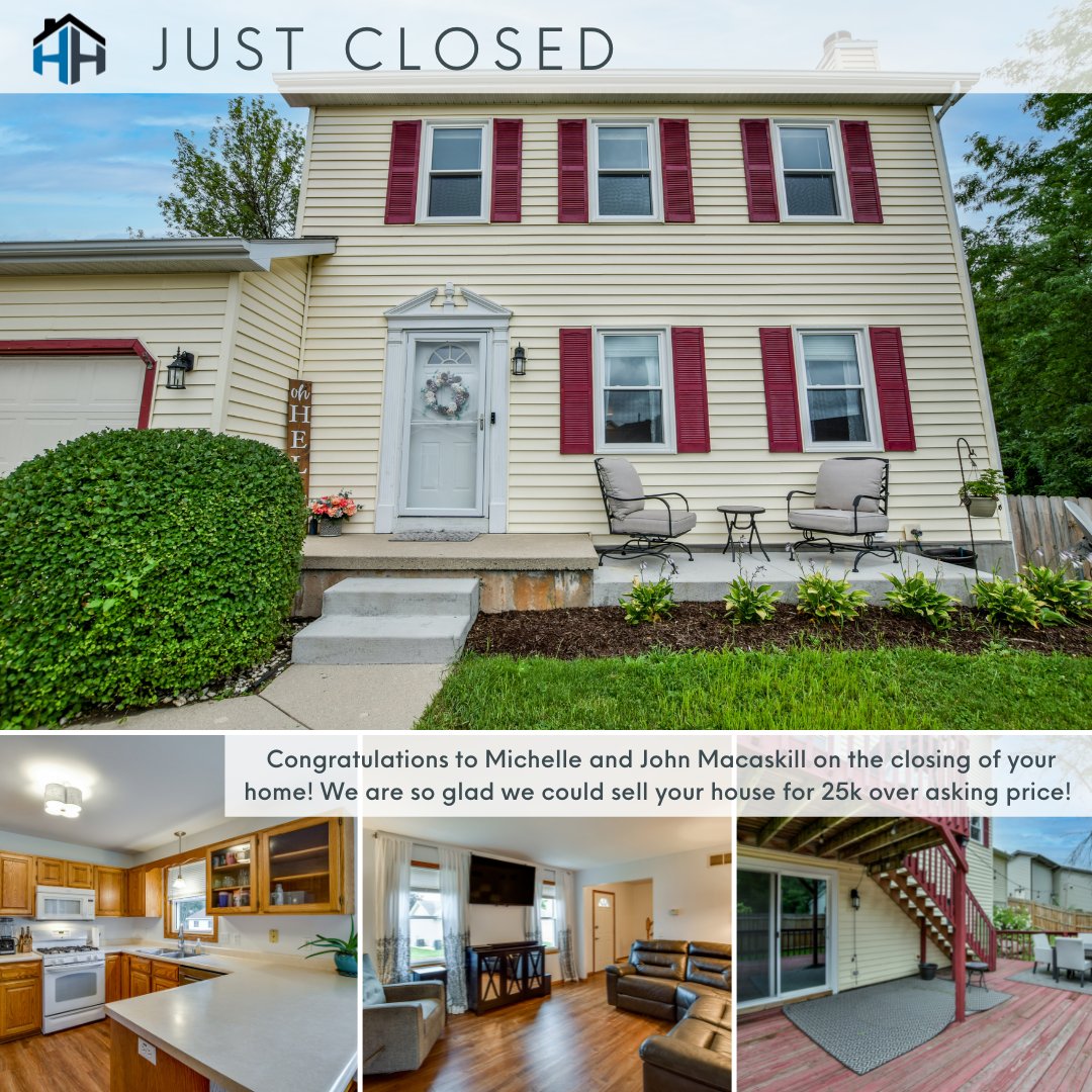 Hansen_HomeTeam's tweet photo. Huge congratulations to Michelle and John Macaskill on the closing of your home! We are so glad we could close on your home for $25,000 over asking price! 🎉
We loved working with you and we are excited to help you with your next adventure! 🏠 https://t.co/5UBIXVBsH4