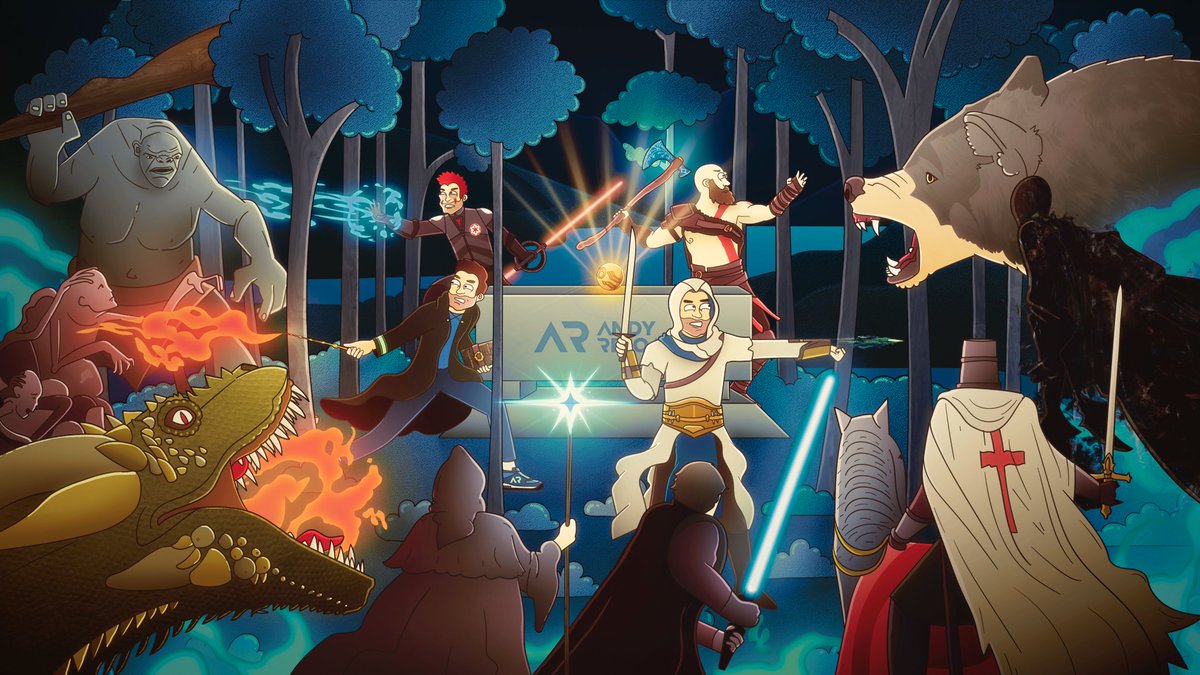 AndyReloads's tweet photo. 🎨 Check out these insane new banners for the YouTube channel &amp; the Reloads Discord by the insanely talented @dvincentgomes 🔥

🔎 Can you spot all the easter eggs and hidden references? 👀 #AssassinsCreed #HogwartsLegacy #StarWars #GodofWarRagnarok https://t.co/CQnrbO3Uxf