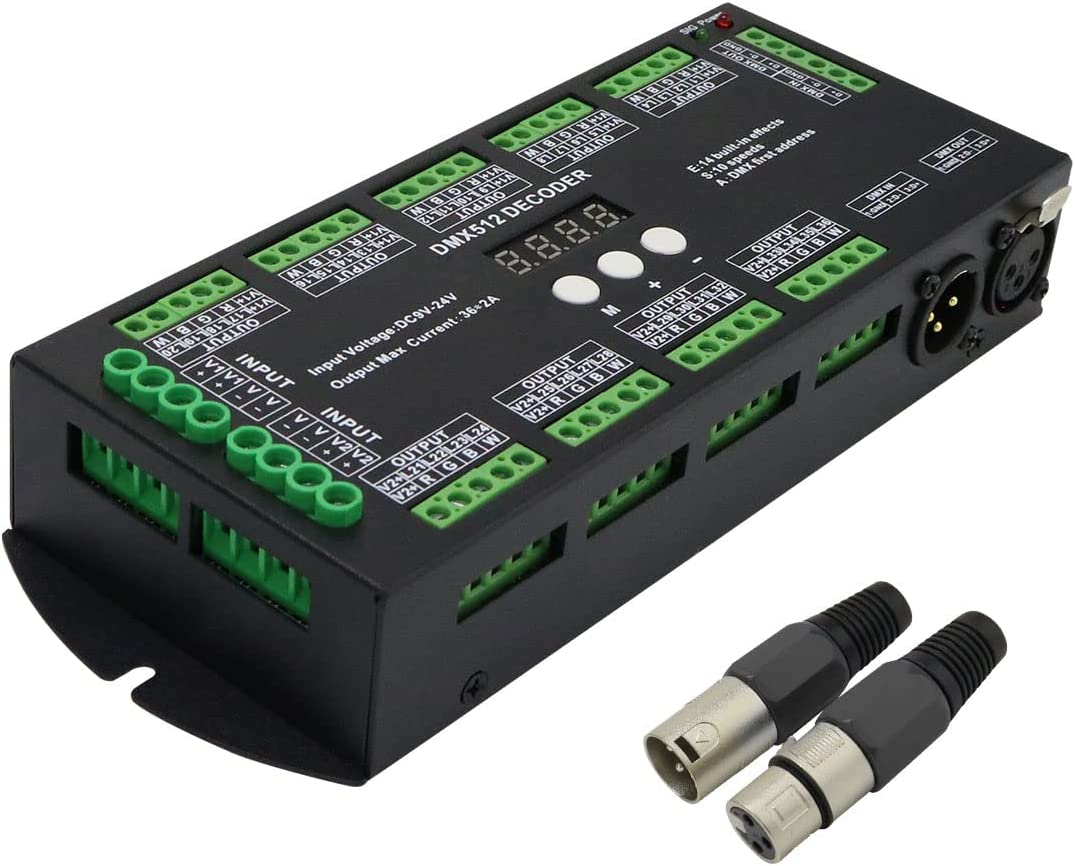 ledpixelTM's tweet image. 💥36CH DMX RGBW LED Digital Display Decoder, DMX512 Controller for RGBW LED Lights DC9-24V 2A/CH with 14 Built-in Effects(36 Channel with Display)
🛒amzn.to/3Lv5zCM
❌$68.99
✅$85.68
🔔 amazon

🌐 ledpixeltm.com

#ledpixeltm #DMX #DMXDecoder #controller #DMX512